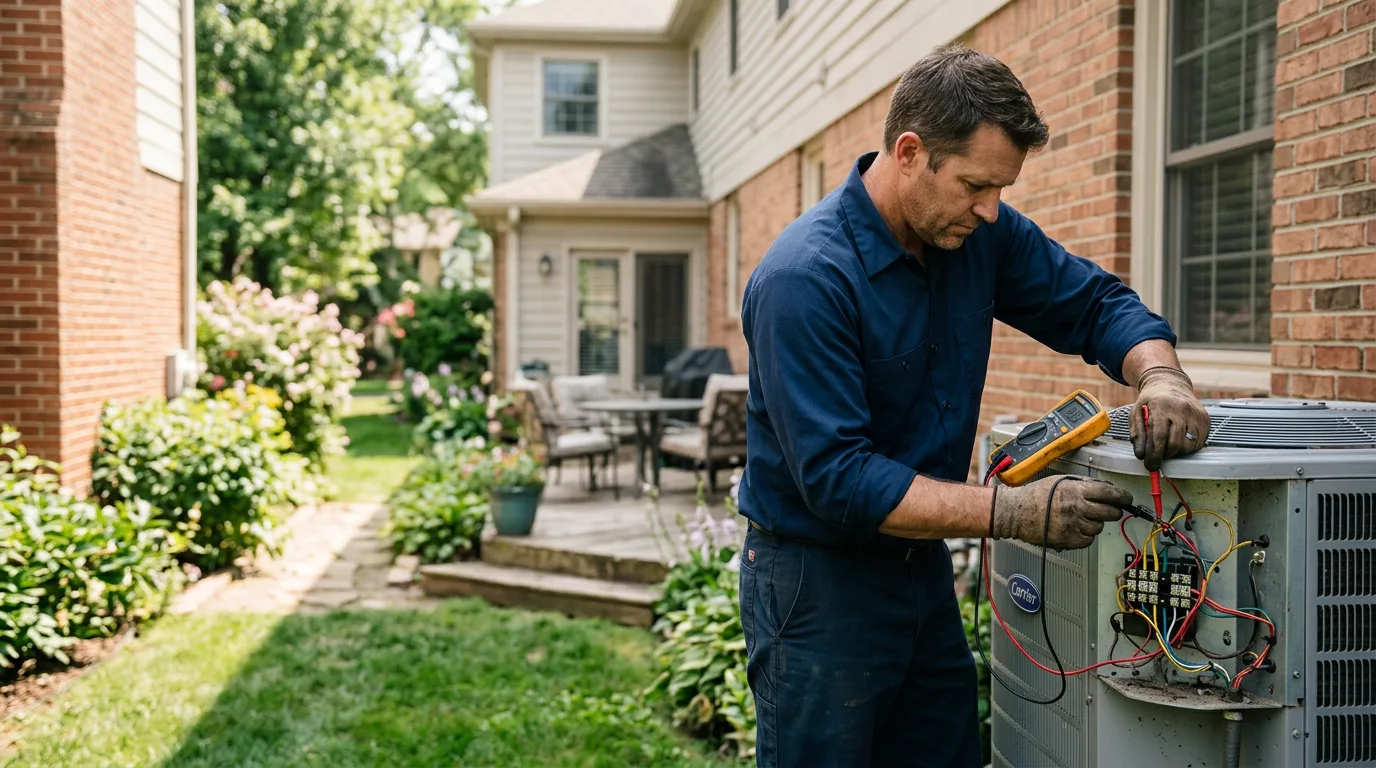 HVAC technician working near Wylie, TX